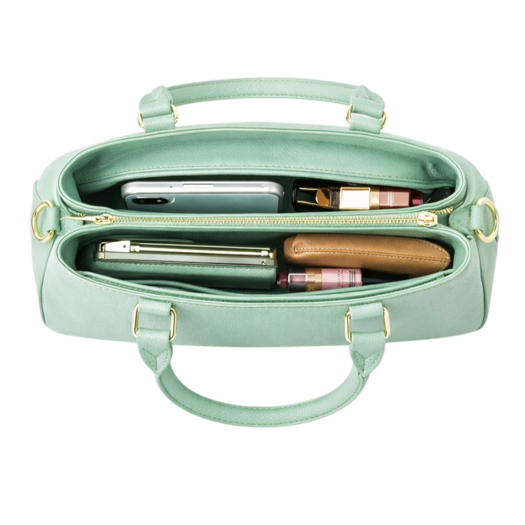 Tuxzen Women's Mint Green PU Leather Shoulder Bag Elegant Look