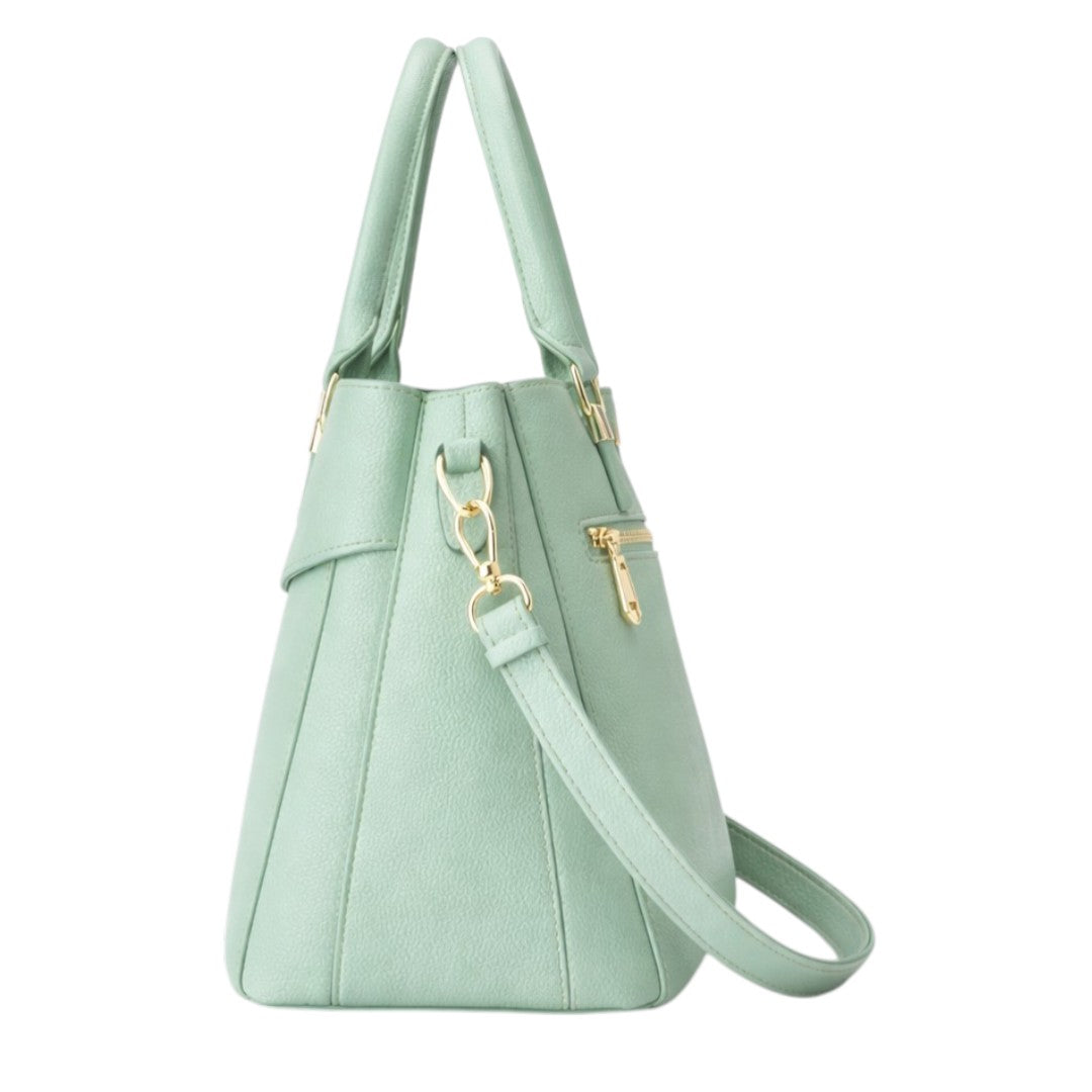 Tuxzen Women's Mint Green PU Leather Shoulder Bag Elegant Look