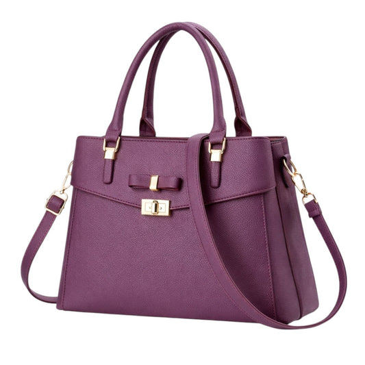 Tuxzen Women's Purple PU Leather Shoulder Bag – Elegant Look