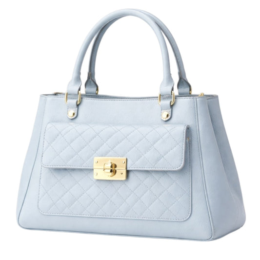 Tuxzen Light Blue Women's Leather Handbag Elegant Look