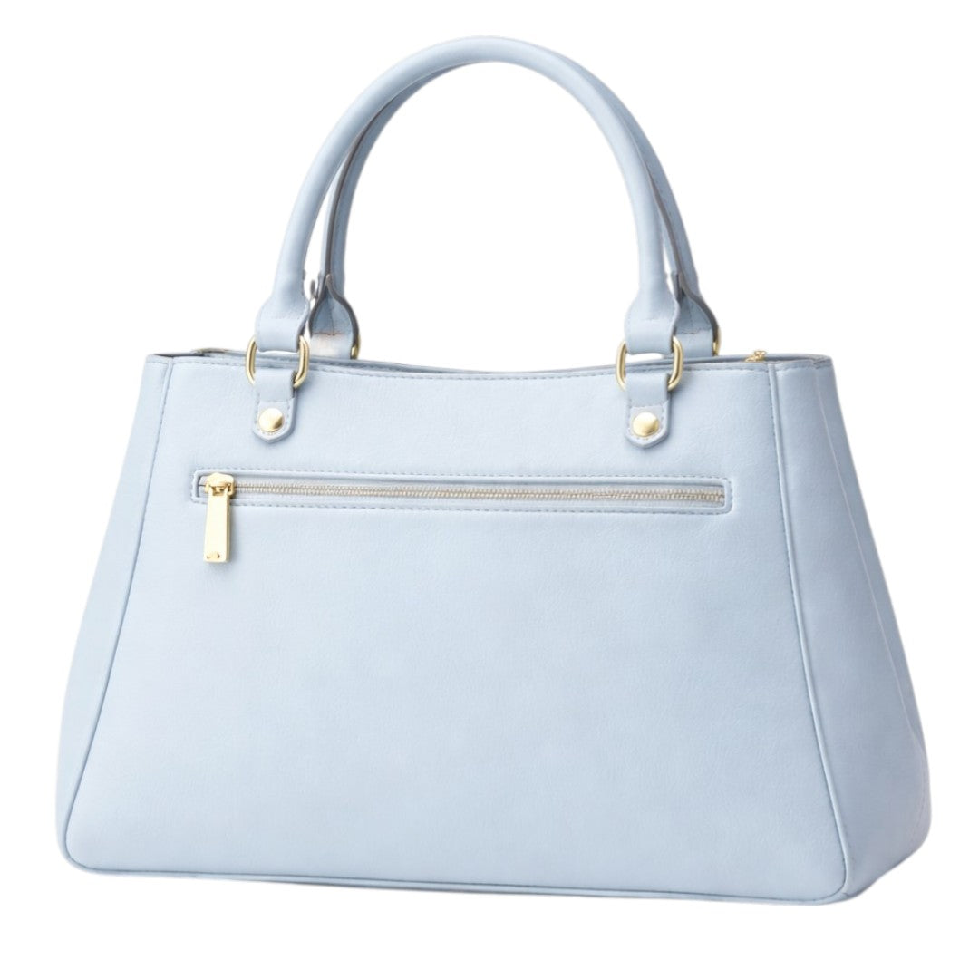 Tuxzen Light Blue Women's Leather Handbag Elegant Look