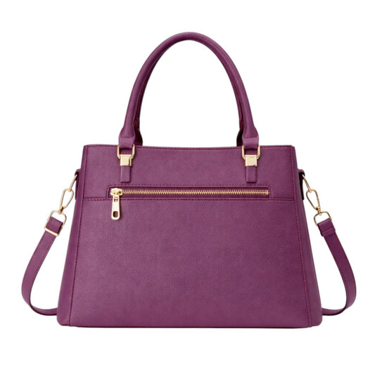 Tuxzen Women's Purple PU Leather Shoulder Bag – Elegant Look