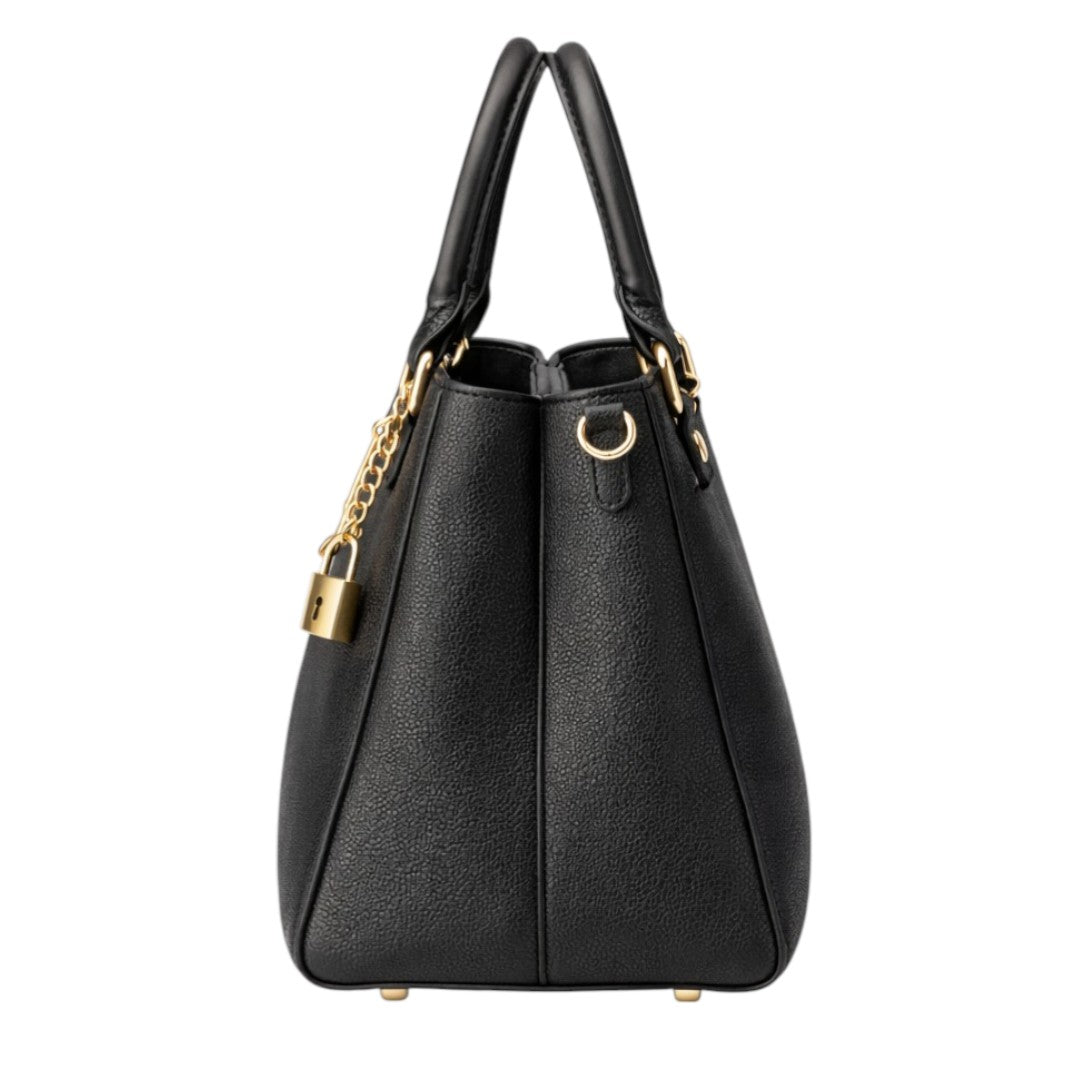 Tuxzen Black Women's Leather Elegant  Handbag Top Handle Fashion