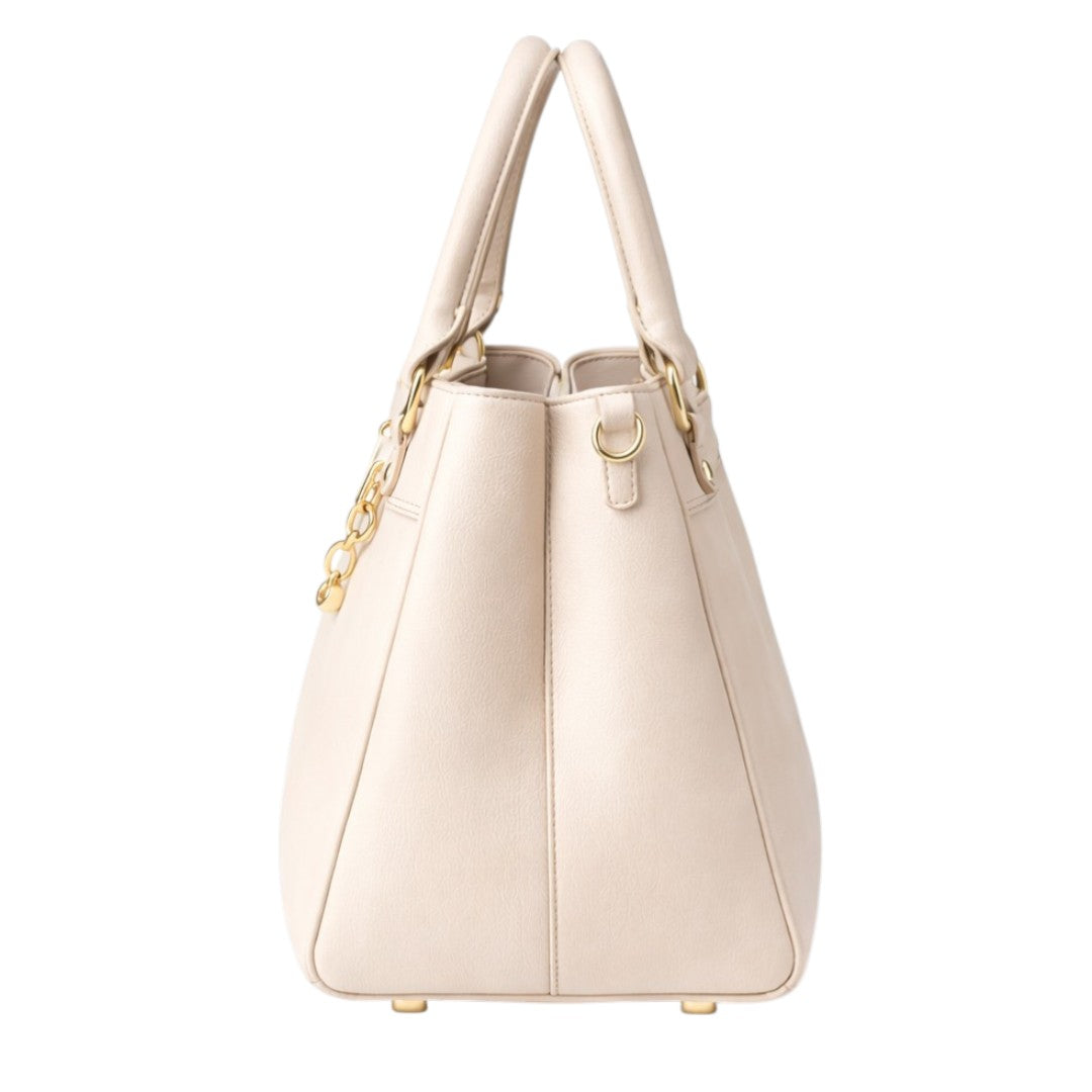 Tuxzen Light Beige Women's Leather Handbag Fashion