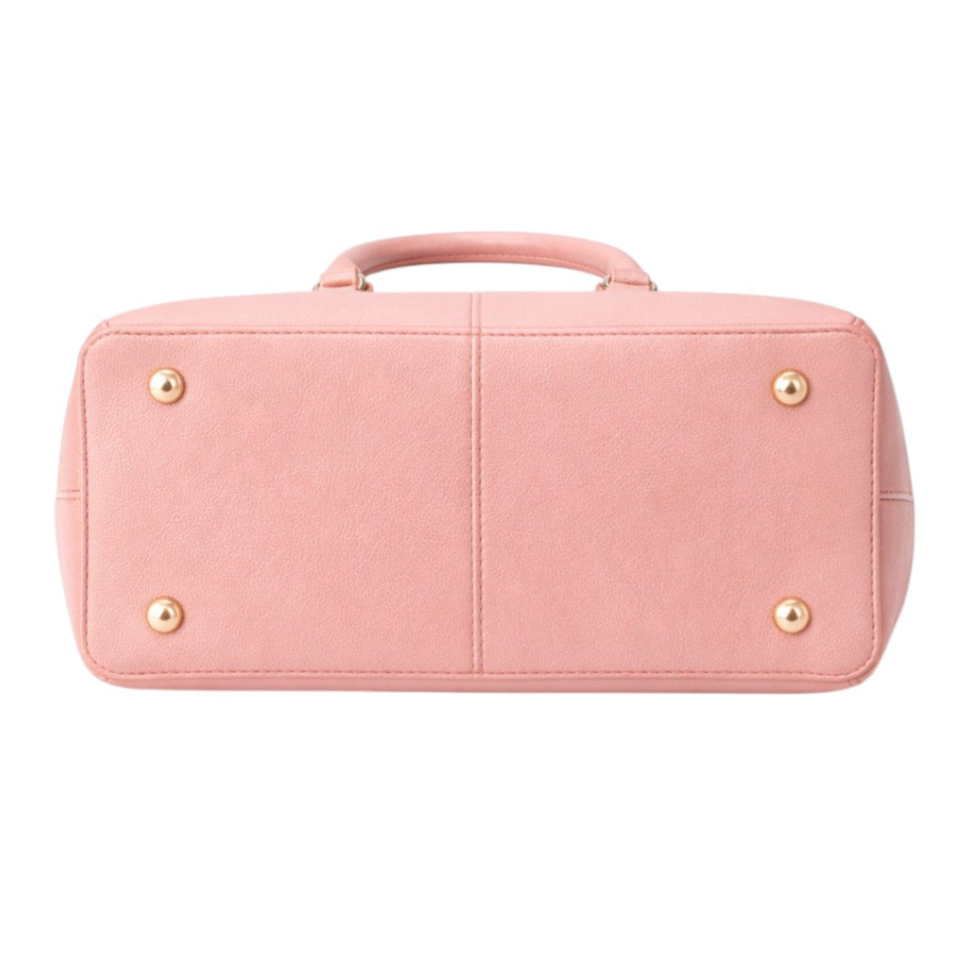 Tuxzen Women's Light Beige Leather Handbag Stylish