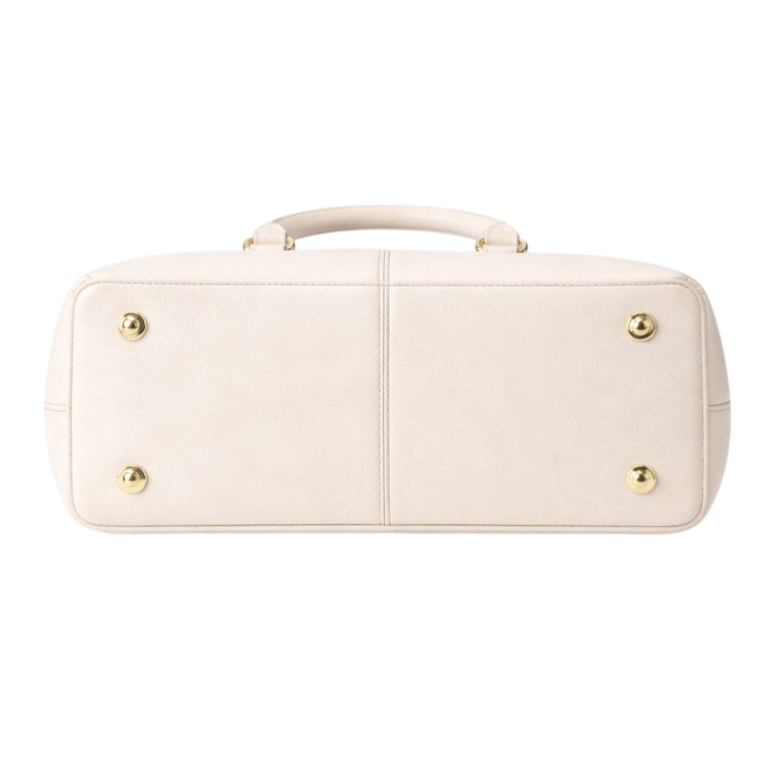 Tuxzen Light Beige Women's Leather Handbag Fashion